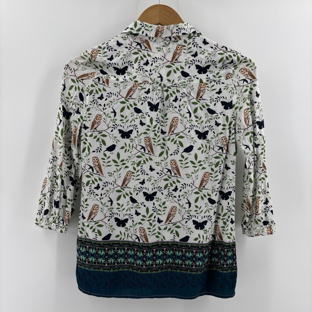 Anthropologie Maeve Woodland Walk Tunic Top Size 2 Boho Whimsy Festival Indie - Picture 3 of 12